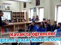 Kavak'ta öğrenciler eğitimci yazar Koca ile buluştu