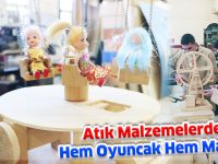 Atık Malzemelerden Hem Oyuncak Hem Makine