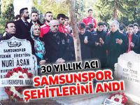 SAMSUNSPOR ŞEHİTLERİNİ ANDI