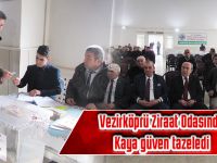 Vezirköprü Ziraat Odasında Kaya güven tazeledi