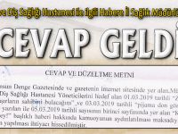 CEVAP GELDİ!