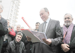 Başkandan Başkana teşekkür