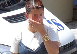 Hamile hırsızı güvenlik kamerası yakalattı