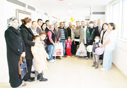 Lösemili çocuklara yeni yıl ziyareti