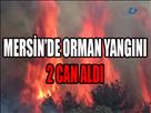 Mersin'deki orman yangını 2 cana mal oldu