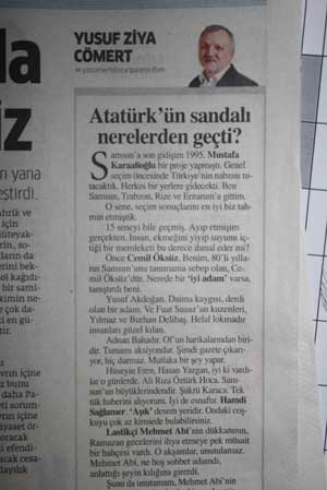 Star Gazetesi'nden Bahadır'a övgü