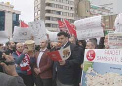 Saadet Partisi'nin mitingine engelleme!