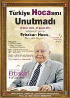 Erbakan Haftası  başlıyor