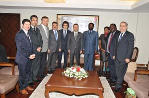 Kardeş şehrin Başkanından Vali Aksoya ziyaret