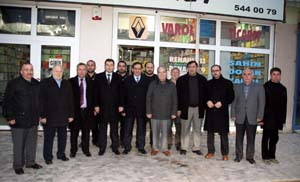 Bafra'da esnafları ziyaret etti