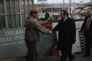 DEMİR SANAYİİ ESNAFINI DİNLEDİ
