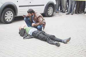 Çarşambada silahlı saldırı:1 yaralı