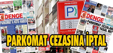 Parkomat cezasına iptal