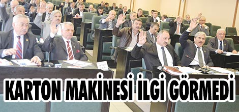 Karton makinesi ilgi görmedi