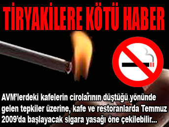 Tiryakilere kötü haber...