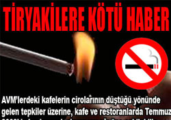 Tiryakilere kötü haber