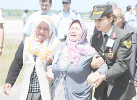 Şahin'in cenazesi Samsun'a geldi