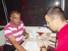 BAFRA'DA KAN BAĞIŞI..