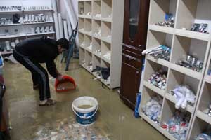 Samsunun Atakum ilçesinde ev ve iş yerleri sular altında kaldı