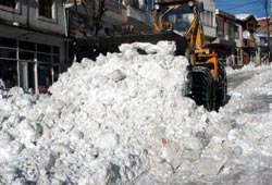 Gölköy'de kar temizliği