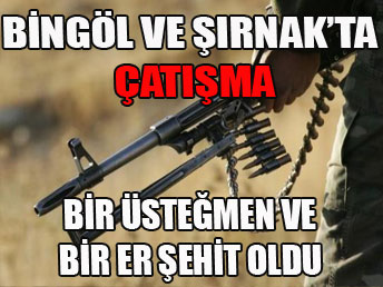 Bir Üstteğmen ve bir er şehit oldu