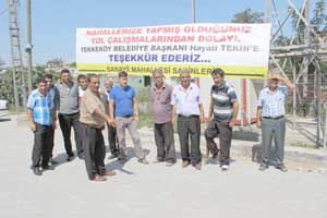 MAHALLENİN YARIM ASIRLIK YOL ÖZLEMİ SON BULDU