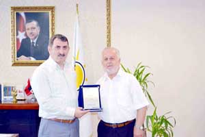 Köktaş'a plaket