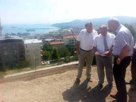 SEYİR TERASINI İNCELEDİ