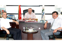 Başakanlardan Kaldırım'a ziyaret