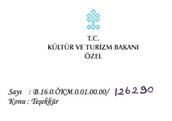 Erdoğan Tok'o bakan teşekkürü