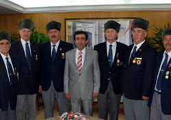 Muharip Gazilerden Valiye ziyaret