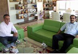 Canik Kaymakamı'ndan Bektaş'a ziyaret