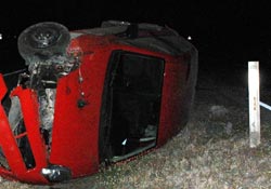 Köpeği ezmedi takla attı