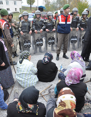 SAMSUN'DA TAŞ OCAĞI EYLEMİ