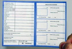 Araç ruhsatları değişiyor