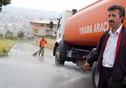 Canik'te temizlik çalışmaları