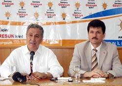 Çelik ve Arınç Giresun'da