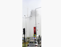 SİS, İNŞAATI GÖRÜNMEZ YAPTI