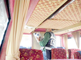 MİNİBÜSÜN TAVANINDA 8 BİN PAKET KAÇAK SİGARA