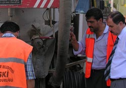 SASKİ gece mesaisinde