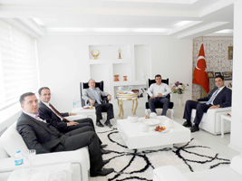 Bafra Kaymakamı Ali Katırcıya kaymakamlardan sürpriz ziyaret
