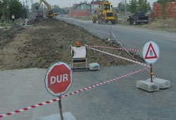Suluova'da caddeler yenileniyor