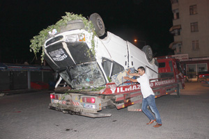 İftara giderken kaza yaptılar