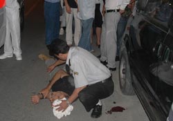 Kamyonun çarptığı şahıs ağır yaralandı