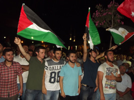 BAFRA'DA İSRAİL KATLİAMI PROTESTO EDİLDİ