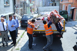İlkadım'da Çöp Ev Temizlendi