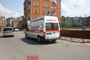 Otomobil yayaya çarptı