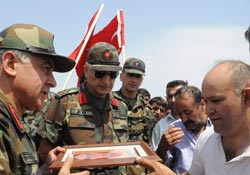 Korucular toprağa verildi