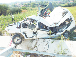 Alaçam'daki trafik kazasında 2 kişi öldü, 24 kişi yaralandı