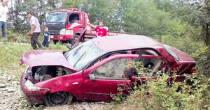 Çarşambaya giderken kaza geçirdiler